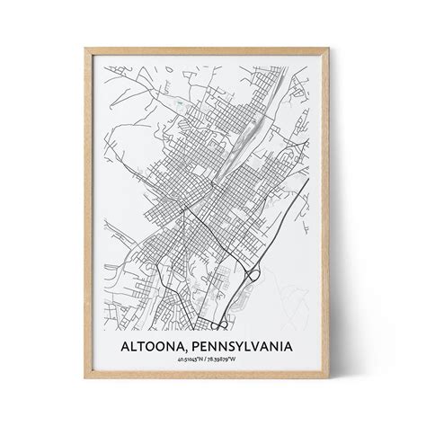 Altoona Map Poster - Your City Map Art - Positive Prints