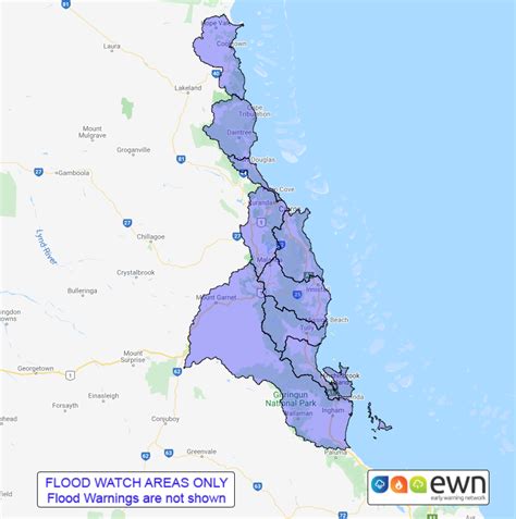 QLD Flood Watch: Coastal Catchments From Cooktown to Ingham - ewn.com ...