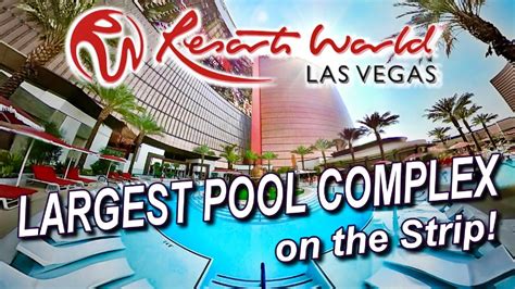 Resorts World Las Vegas Pool - Largest pool complex on the Las Vegas Strip - YouTube