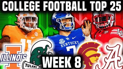 College Football Top 25 + Heisman Watch List | Week 8 | Vols Atop The SEC - Win Big Sports