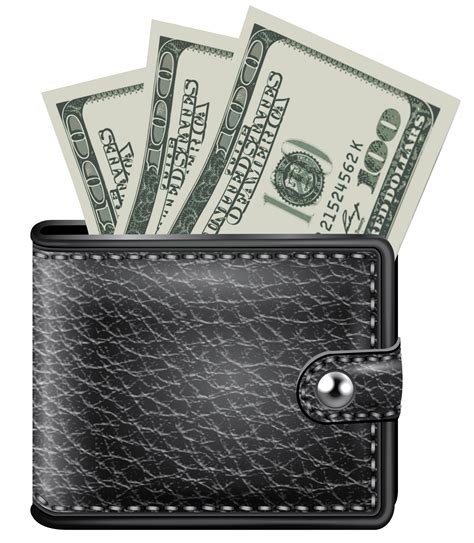 Wallet With Money Clipart Clear