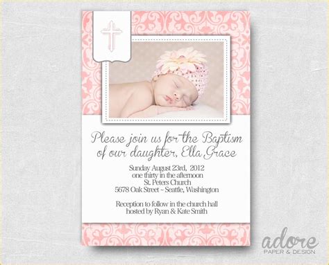 Free Printable Baptism Invitations Templates Of Free Printable Christening Invitations Cards ...