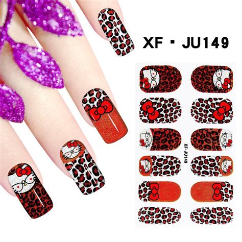 1 sheet Hello Kitty nail art stickers beauty manicure full cover ...