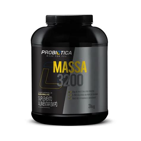 Hipercalórico Massa 3200 Anticatabolic Probiótica 3Kg - Super Corpo ...