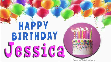 Happy Birthday Jessica images - Birthday Greeting Cards - Birthday ...