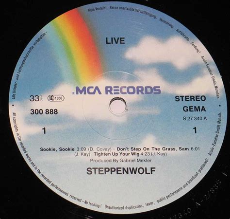 STEPPENWOLF Live 2LP American 60s Hard Rock Album Cover Gallery & 12 ...