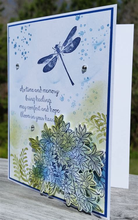 Handmade SYMPATHY Card Kit, STAMPIN' UP Awesomely Artistic, Dragonfly ...