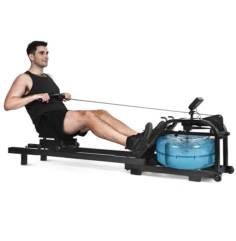 FITPHER Water Resistance Rowing Machine Resistance Metal Dual-Track He – DGI Product inc