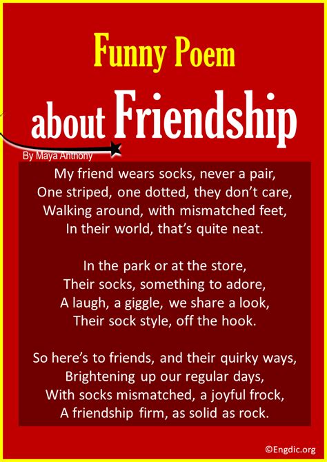 10 Best Funny Poems about Friendship - EngDic