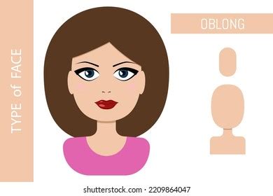 Female Face Type Oblong Shape Stock Vector (Royalty Free) 2209864047 | Shutterstock