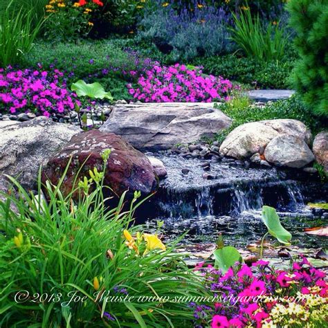 A small pond spillway - Traditional - Landscape - Newark - by User | Houzz