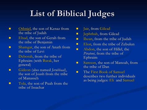 B I B S T U D Lesson 14 Old Testament Judges