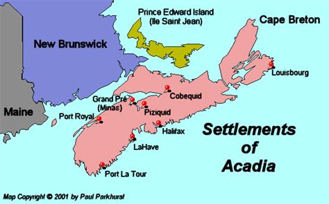 Acadian Map