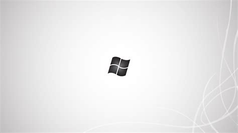 Bright White Windows Logo Wallpaper