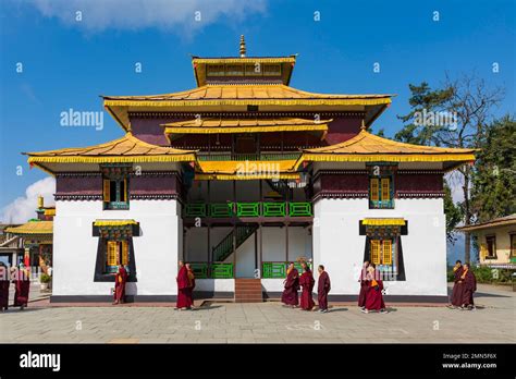 India, Sikkim, Gangtok, Enchey monastery Stock Photo - Alamy