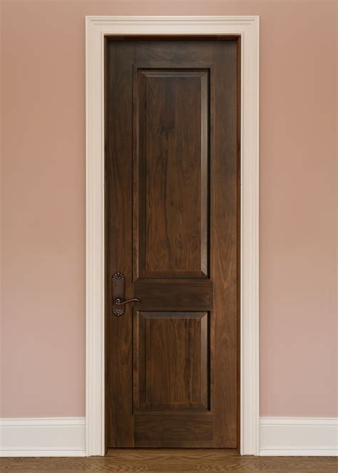 Interior Door - Custom - Single - Solid Wood with Dark Walnut Finish ...