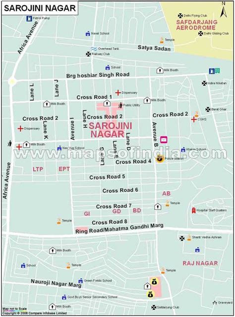 Sarojini Nagar Map