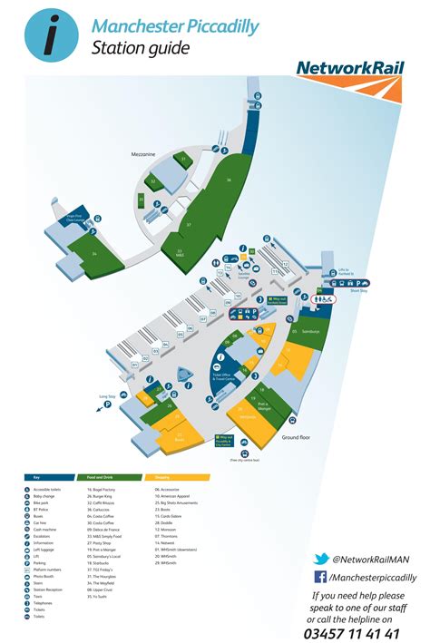 Manchester Piccadilly station map