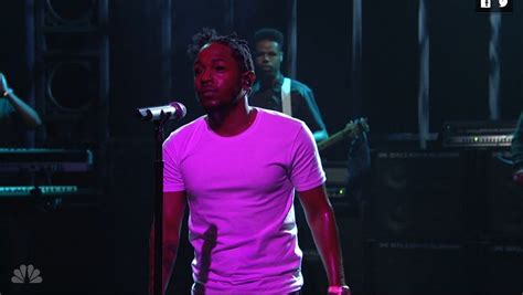 Kendrick Lamar Performs On Saturday Night Live