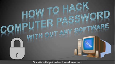 Hacking Trick : How to hack computer password with out any software ...