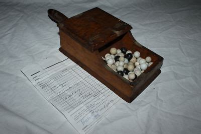 Antique Wooden Ballot Box with Marbles -- Antique Price Guide Details Page