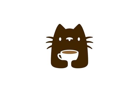 cat coffee cup logo vector icon | Cat design illustration, Cup logo ...