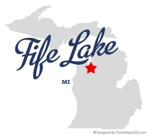 Map of Fife Lake, MI, Michigan