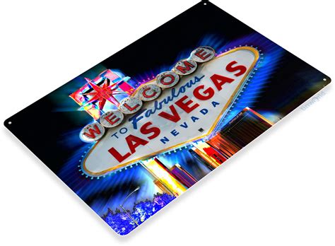 Welcome Las-Vegas Sign A701 - TinWorld Casino Signs, tinsign.com