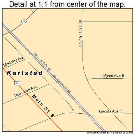 Karlstad Minnesota Street Map 2732444