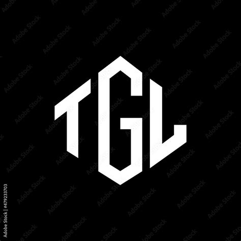 TGL letter logo design with polygon shape. TGL polygon and cube shape ...