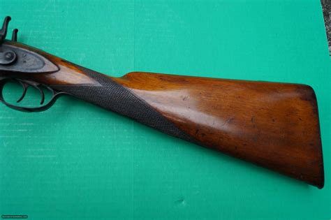 Nice English Percussion Double Barrel Shotgun by W. Parker