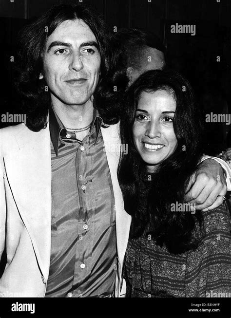 George Harrison formerly of The Beatles with wife Olivia Arias Stock Photo, Royalty Free Image ...