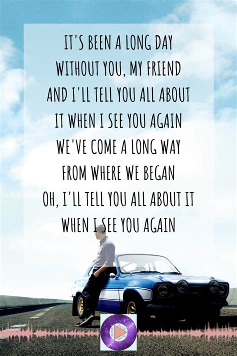 See you Again by Wiz Khalifa ft Charlie Puth - Song Lyrics - Fast And ...