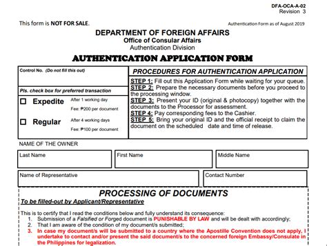 Authorization Letter For Dfa Apostille