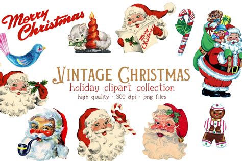 Vintage Holiday Clip Art