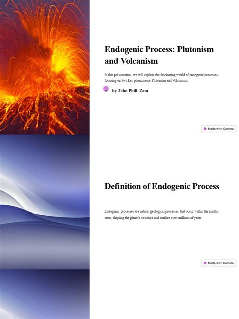 Endogenic Process Plutonism and Volcanism | PDF