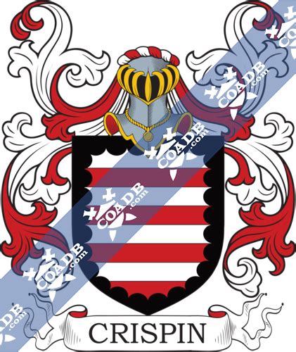 Crispin Family Crest, Coat of Arms and Name History