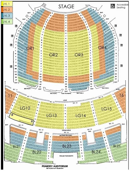 Joan Sutherland Theatre Seating Plan