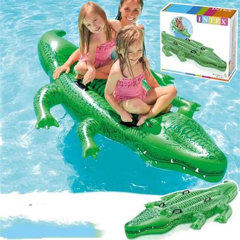 Kingtoy Big Size Large Inflatable Crocodile Pool For 2 Kids Floats ...