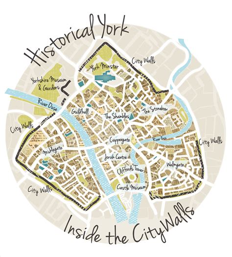 Illustrated map of Historical York :: Behance