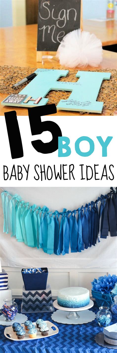 15 Baby Shower Ideas for Boys - The Realistic Mama