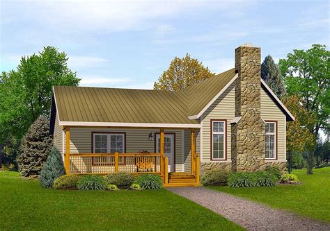 Plan 22080SL: Vacation Cottage or Retirement Plan | Cottage house plans ...