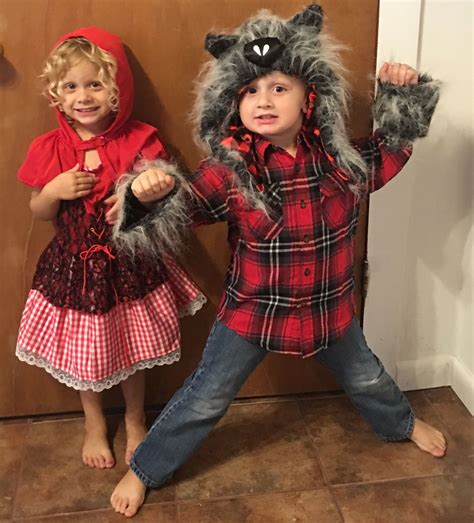 Little Red Riding Hood and The Big Bad Wolf....boy/girl twins/matching ...