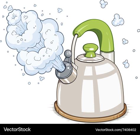 Kettle boil Royalty Free Vector Image - VectorStock