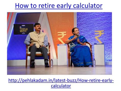 PPT - how to retire early calculator in India PowerPoint Presentation ...