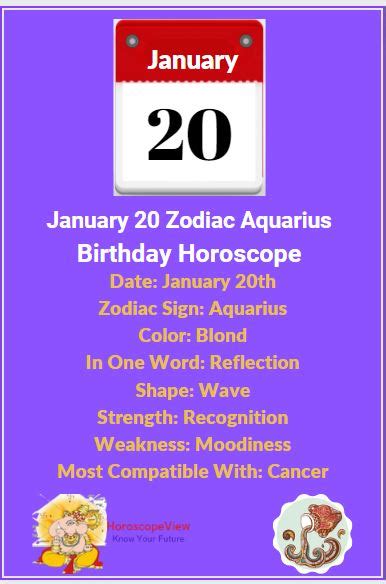 20 January Zodiac Sign - Love, Career, Money & Personality