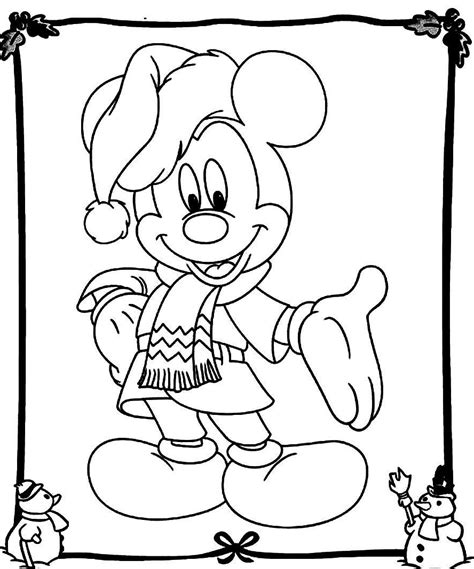 Mickey Mouse Christmas Coloring Pages - Best Coloring Pages For Kids