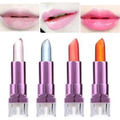 4 Colors Jelly Lipsticks Makeup Cosmetic Color Changing Smudge Proof Long-lasting Lip Stick on ...