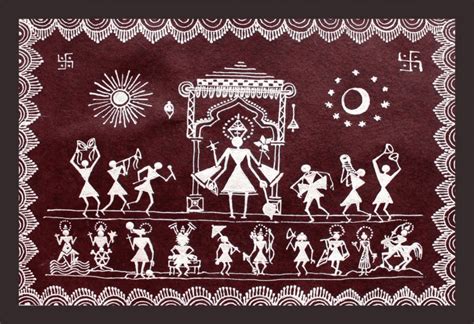 Warli Painting Tribal Art Indian Folk Art Fabric Pain - vrogue.co