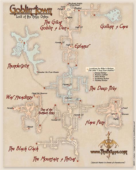 Handy Goblin-town Map (image) : r/lotro